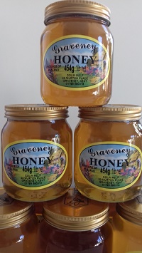 Graveney honey in Kent, jars